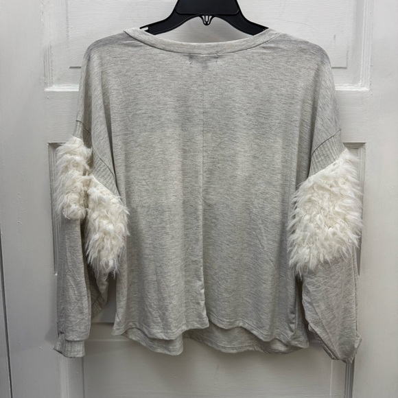 Casual Crewneck Sweatshirt Poof New York Women Medium Gray - Picture 4 of 8